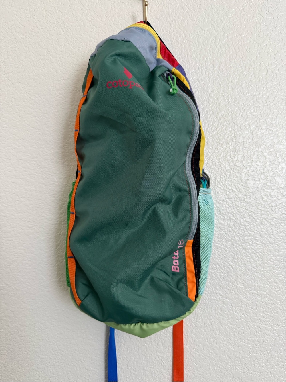 cotopaxi Dark Green Multi-Color Batac16 Sling Backpack